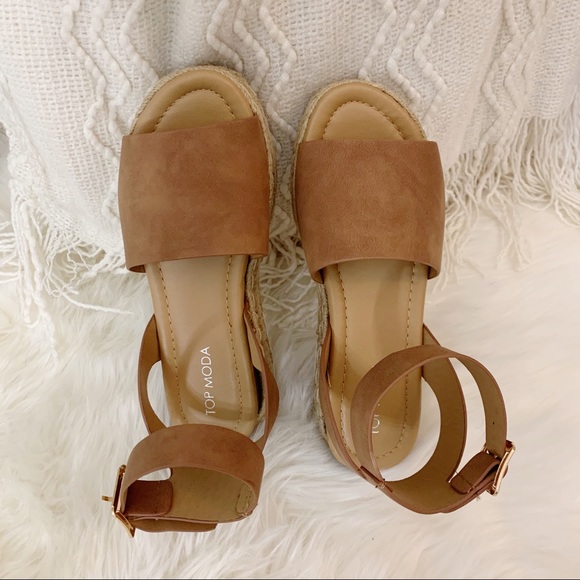 NEW Luna Platform Sandal- in Tan Nub - Picture 4 of 7